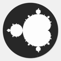 Mandelbrot a placé 02 - fractale adhésifs ronds