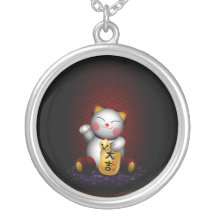 Maneki chanceux Neko Colliers