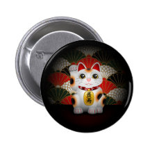 Maneki en céramique blanc Neko Pin's