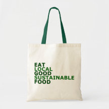 Mangez de la bonne nourriture sacs en toile