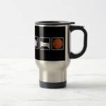 Mangez, dormez, basket-ball mug à café