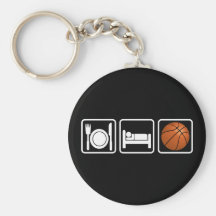 Mangez, dormez, basket-ball porte-clefs