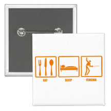 Mangez la clôture de sommeil badges avec agrafe