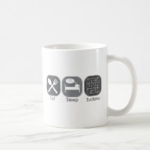 Mangez la copie de Sudoku de sommeil Mug