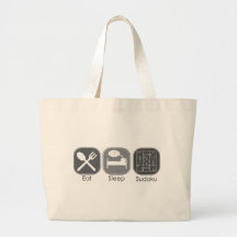 Mangez la copie de Sudoku de sommeil Sac En Toile