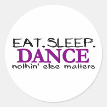 Mangez la danse de sommeil autocollants