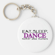 Mangez la danse de sommeil porte-clé