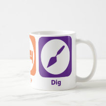 Mangez la fouille de sommeil tasse à café