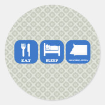 Mangez la Guinée équatoriale de sommeil Adhésifs
