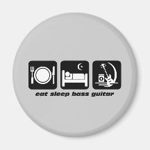 mangez la guitare basse de sommeil aimant