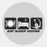 Mangez la guitare de sommeil adhésifs