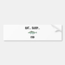 Mangez la MORUE de sommeil Autocollant Pour Voiture