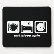 Mangez la rotation de sommeil tapis de souris