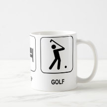 Mangez la tasse de golf de sommeil