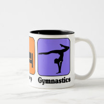 Mangez la tasse de gymnastique de sommeil