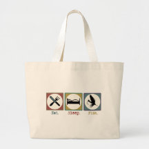 Mangez la truite de pêche de sommeil sacs de toile
