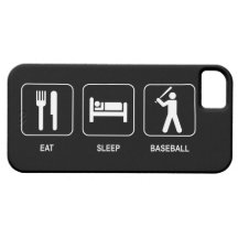Mangez le base-ball de sommeil iPhone 5 case