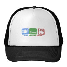mangez le bowling de sommeil casquettes de camionneur