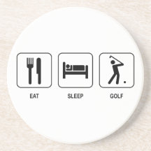 Mangez le caboteur de golf de sommeil dessous de verre