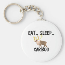 Mangez le CARIBOU de sommeil Porte-clés