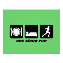 Mangez le fonctionnement couru par sommeil faire-parts