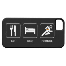 Mangez le football de sommeil coques iPhone 5
