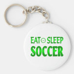 Mangez le football de sommeil porte-clés