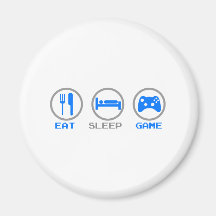 Mangez le Gamer de jeu de sommeil encore -, jeux v Aimant Pour Réfrigérateur