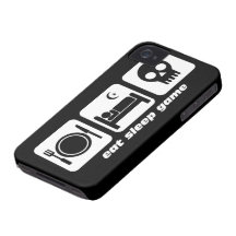 mangez le jeu de sommeil coques Case-Mate iPhone 4