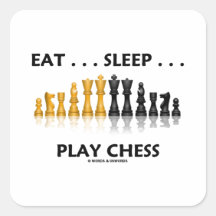 Mangez… le jeu d'échecs réfléchi d'échecs de jeu d autocollants