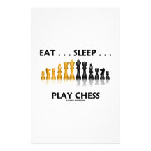 Mangez… le jeu d'échecs réfléchi d'échecs de jeu d papier à lettre personnalisable