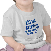 Mangez le parachute de sommeil t-shirts
