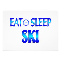 Mangez le ski de sommeil invitations