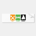 MANGEZ LE SOMMEIL LINUX ADHÉSIFS POUR VOITURE
