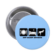 mangez le sommeil skydive badges avec agrafe