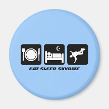 mangez le sommeil skydive aimant pour réfrigérateur