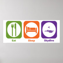 Mangez le sommeil Skydive Posters
