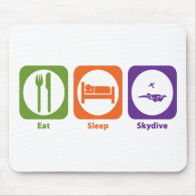 Mangez le sommeil Skydive Tapis De Souris