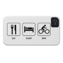Mangez le vélo de sommeil coques Case-Mate iPhone 4