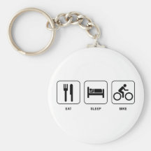 Mangez le vélo de sommeil porte-clef
