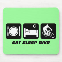Mangez le vélo de sommeil tapis de souris