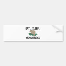Mangez les MARMOTTES D'AMÉRIQUE de sommeil Autocollant Pour Voiture