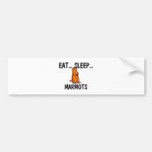 Mangez les MARMOTTES de sommeil Adhésif Pour Voiture