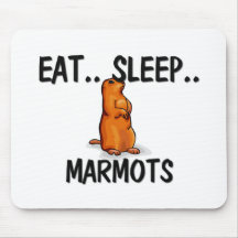 Mangez les MARMOTTES de sommeil Tapis De Souris