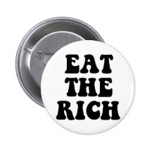 Mangez les riches occupent Wall Street Pin's Avec Agrafe