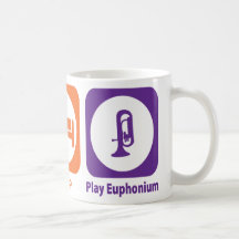 Mangez l'euphonium de jeu de sommeil tasse à café