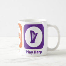 Mangez l'harpe de jeu de sommeil mugs