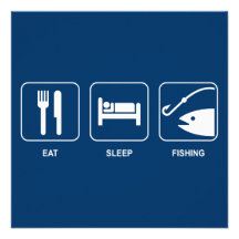 Mangez l'invitation de pêche de sommeil