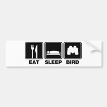 Mangez l'oiseau de sommeil (les poubelles) adhésifs pour voiture