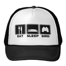 Mangez l'oiseau de sommeil (les poubelles) casquettes